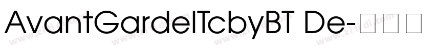 AvantGardelTcbyBT De字体转换